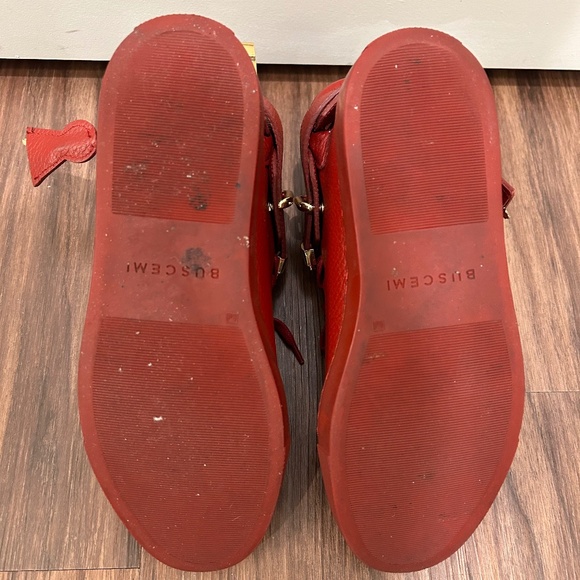 Buscemi Womens Alce Red 100MM Leather Sneakers size 37 (US 7) - Picture 8 of 12